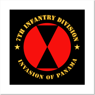 7th Infantry Division - Invasion of Panama wo Bkgrd Posters and Art